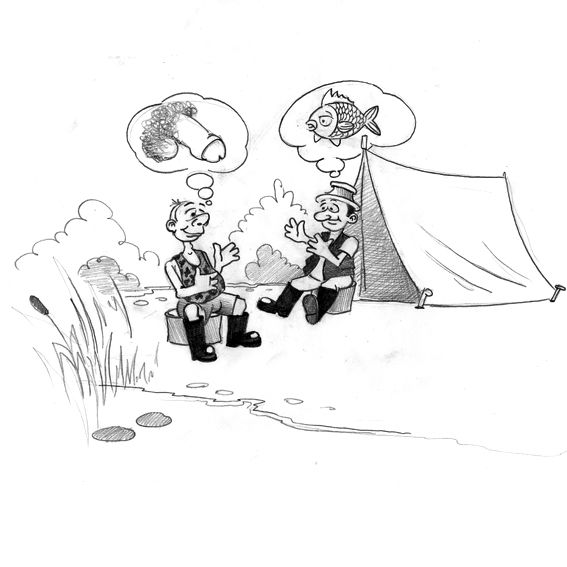 Карикатура: на рыбалке, IgorHalko