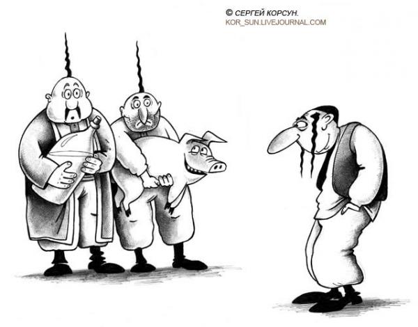 Карикатура: Дважды хохол, Сергей Корсун