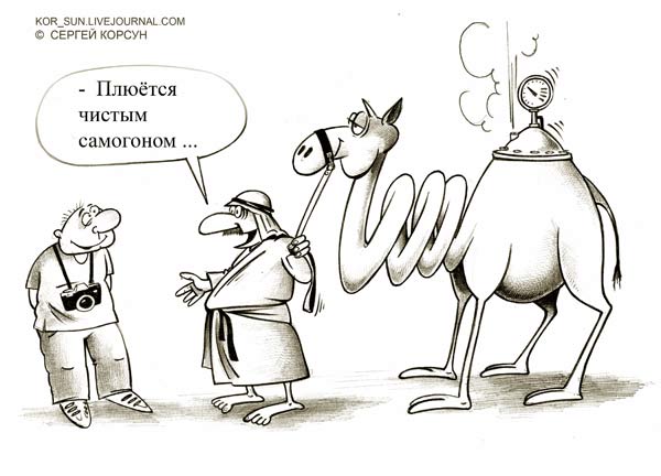 Карикатура: самогонный аппарат, Сергей Корсун