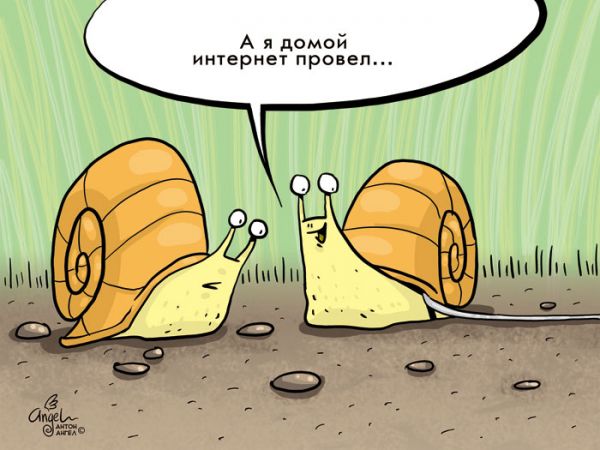 Карикатура: Домашний интернет, Антон Ангел