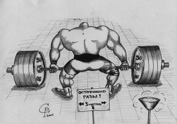 Карикатура: Тяжёлая атлетика, Серебряков Роман