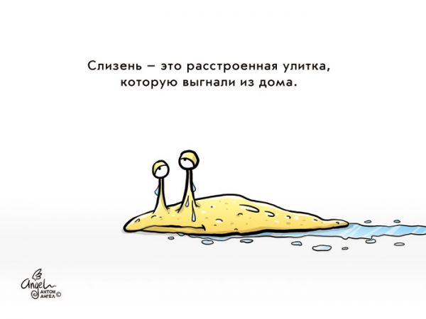Карикатура: Слизень, Антон Ангел
