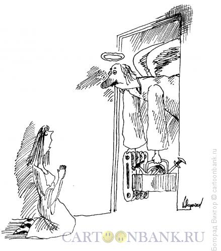 Карикатура: Святой сантехник, Богорад Виктор