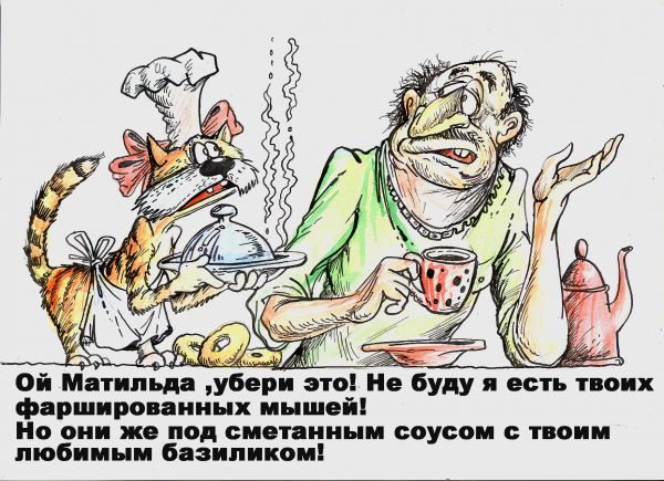 Карикатура: Стряпуха, Избасаров Бауржан