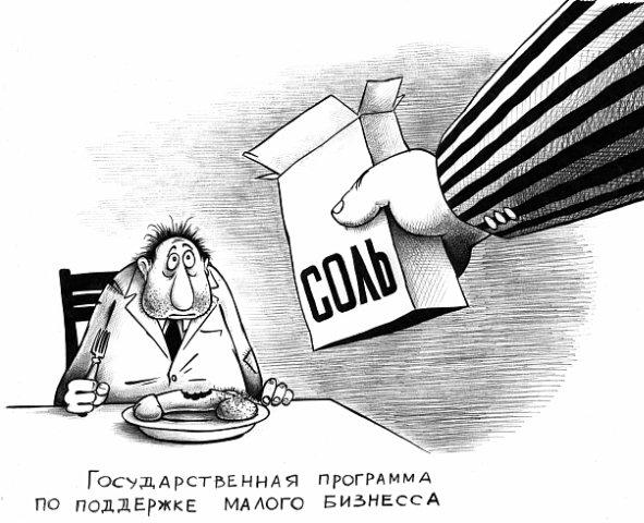 Карикатура: Программа поддержки малого бизнеса, Сергей Корсун
