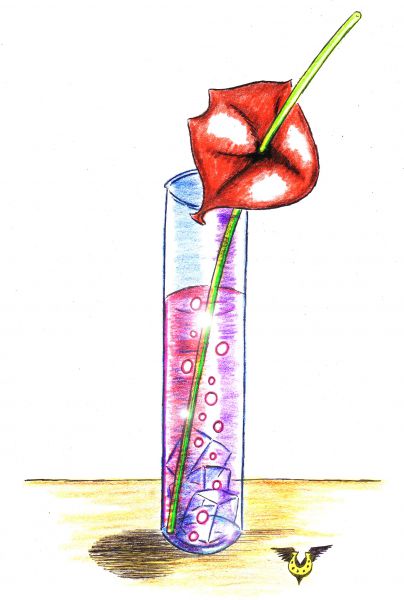 Карикатура: Пьянящий поцелуй, Владимир Уваров
