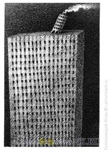 Карикатура: пизанская башня, Копельницкий Игорь