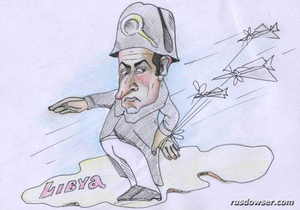 Карикатура: Не влез к Обаме..., POCELUIKIN