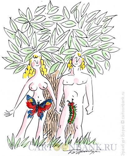 Карикатура: Мужское и женское, Эренбург Борис