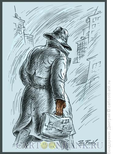 Карикатура: Современный человек, Бондаренко Дмитрий