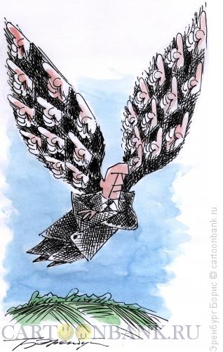 Карикатура: Окрыленность, Эренбург Борис