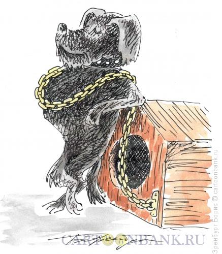 Карикатура: Златая цепь, Эренбург Борис