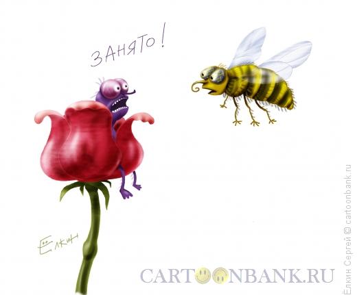 Карикатура: Занято!, Ёлкин Сергей