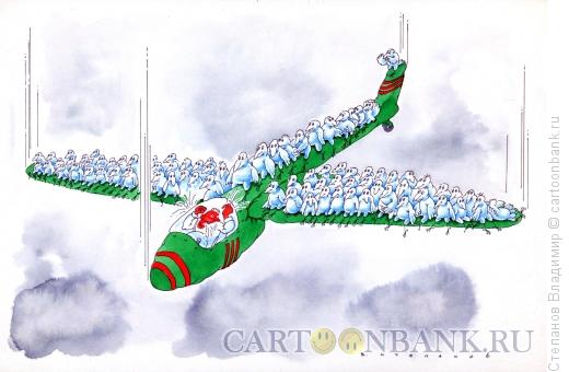 Карикатура: Перелетные птицы, Степанов Владимир