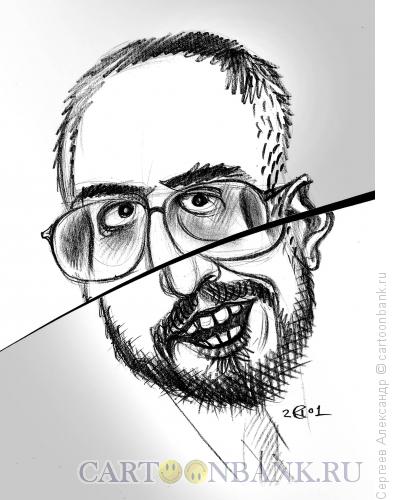 Карикатура: Сванидзе Николай, журналист, Сергеев Александр