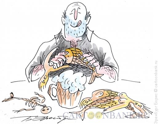 Карикатура: Русалки к пиву, Эренбург Борис