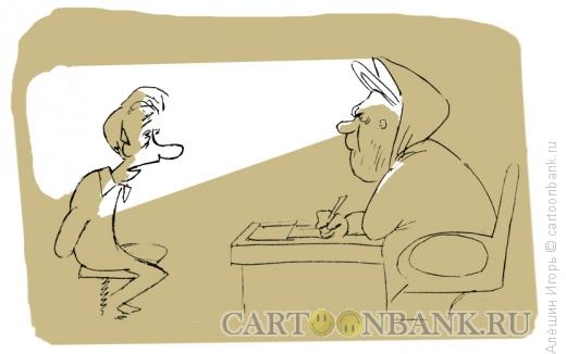 Карикатура: Апостол Пётр в рабочем кабинете, Алёшин Игорь
