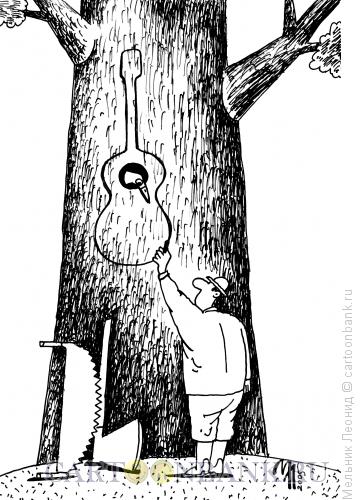Карикатура: конец дятлу, Мельник Леонид