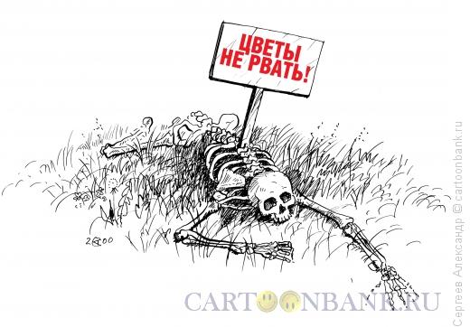 Карикатура: Цветы не рвать, Сергеев Александр