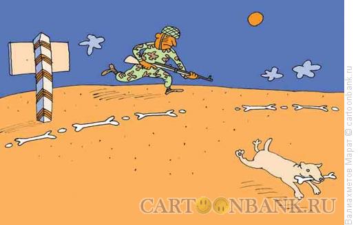 Карикатура: Нарушитель границы, Валиахметов Марат