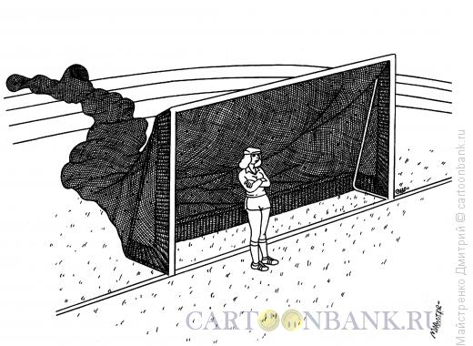 Карикатура: Женский футбол, Майстренко Дмитрий