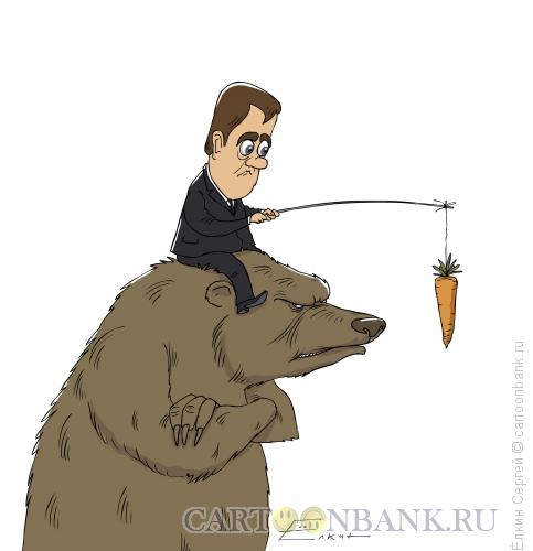 Карикатура: Не едет, Ёлкин Сергей