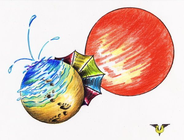 Карикатура: Солнечная система, Владимир Уваров