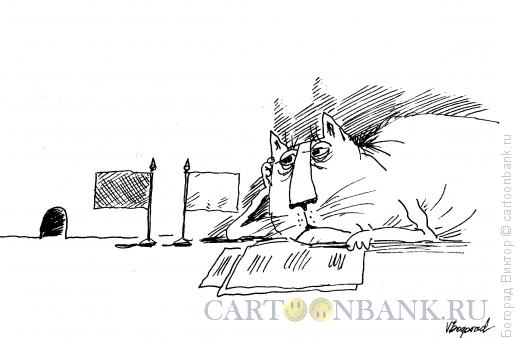 Карикатура: В ожидание переговоров, Богорад Виктор