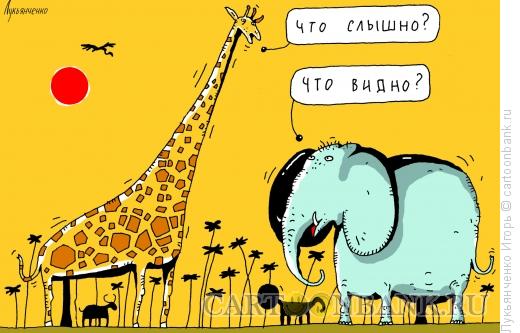 Карикатура: Встреча, Лукьянченко Игорь