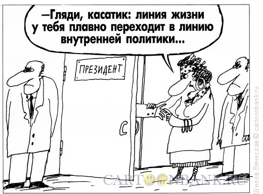 Карикатура: Гадалка и Президент, Шилов Вячеслав