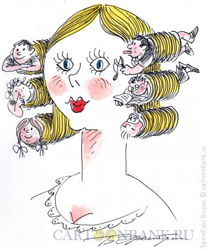 Карикатура: Мать, Эренбург Борис