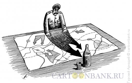 Карикатура: военные карты, Гурский Аркадий