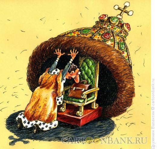 Карикатура: Под шапкой, Дружинин Валентин