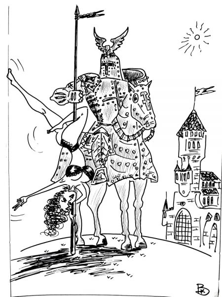 Карикатура: Рождение приватного танца, Валерий Каненков