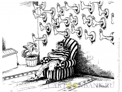 Карикатура: пират на досуге, Ненашев Владимир