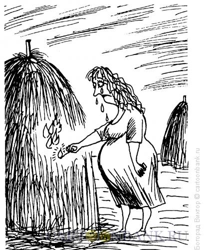 Карикатура: Поджог, Богорад Виктор