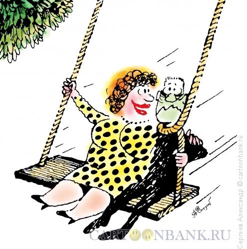 Карикатура: Качели любви, Сергеев Александр