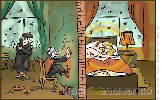 Карикатура: Зимние радости, Фельдштейн Андрей