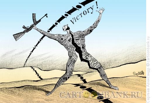 Карикатура: Победа в информационной войне, Сергеев Александр