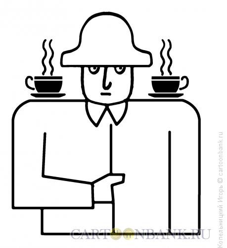 Карикатура: Чашки погоны, Копельницкий Игорь