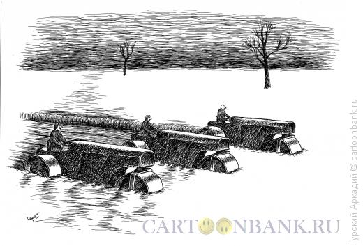 Карикатура: сельхозработы, Гурский Аркадий