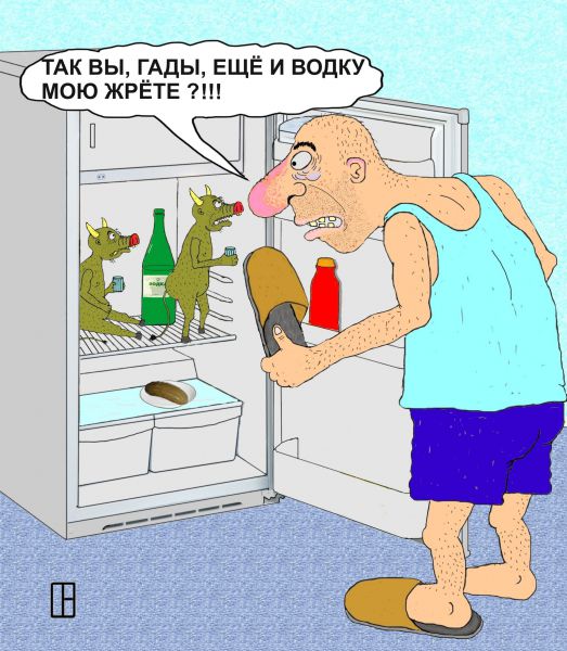 Карикатура: Застукал, Олег Тамбовцев
