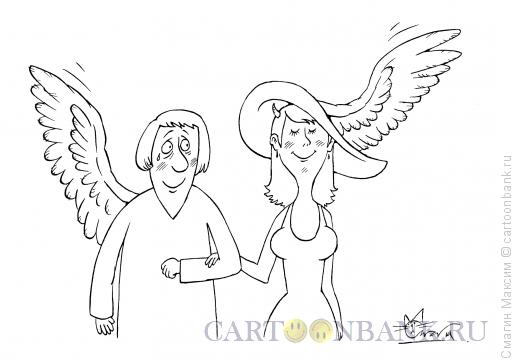 Карикатура: Ангельская шляпка, Смагин Максим