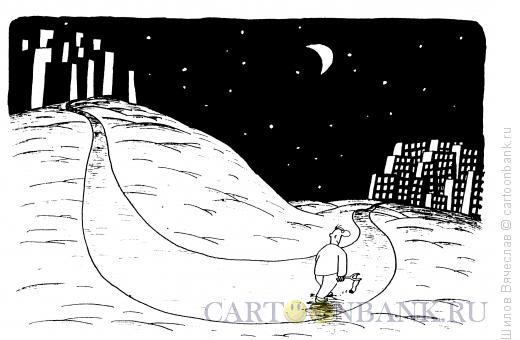 Карикатура: Пацан с рогаткой, Шилов Вячеслав