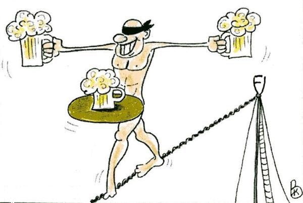 Карикатура: Циркач, Валерий Каненков