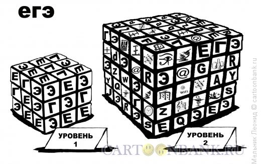 Карикатура: ЕГЭ - это не экзамен!, Мельник Леонид