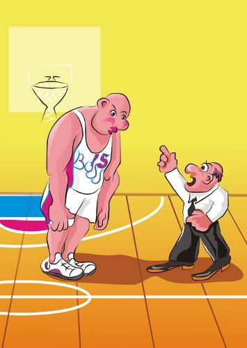 Карикатура: Баскетбол., владимир ву