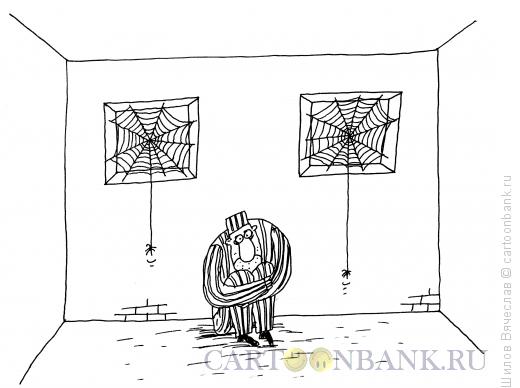 Карикатура: Решетки-паутинки, Шилов Вячеслав
