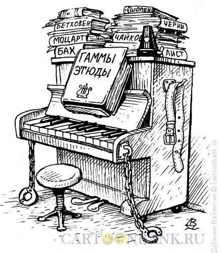 Карикатура: Музыкальное образование, Дубинин Валентин