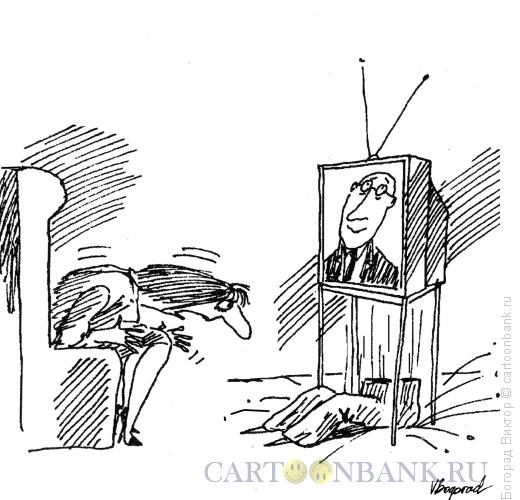 Карикатура: Случай с ведущим, Богорад Виктор